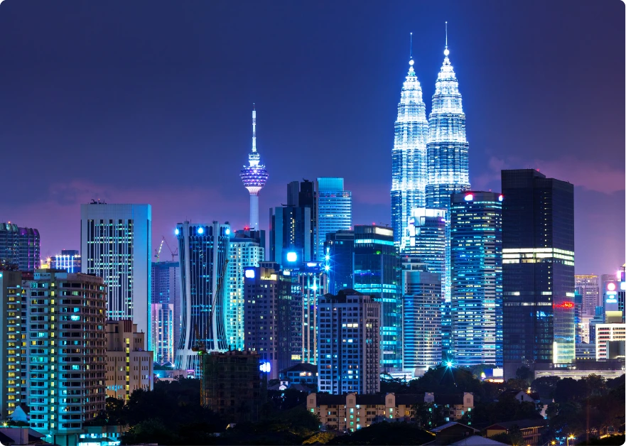 Kuala Lumpur city skyline